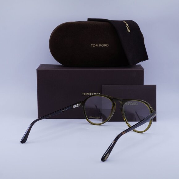 Tom Ford FT5413 096 Eyeglasses Green 53mm Aviator Frame - Picture 9 of 9